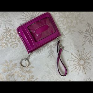 Pink Coach card/coin holder